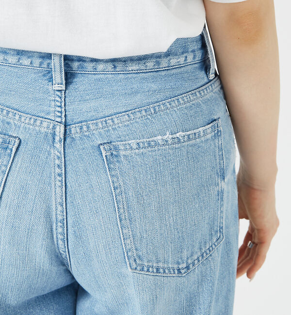 Rouge vif「【RED CARD/レッドカード】Slogan ルーズストレートデニム」|デニム|