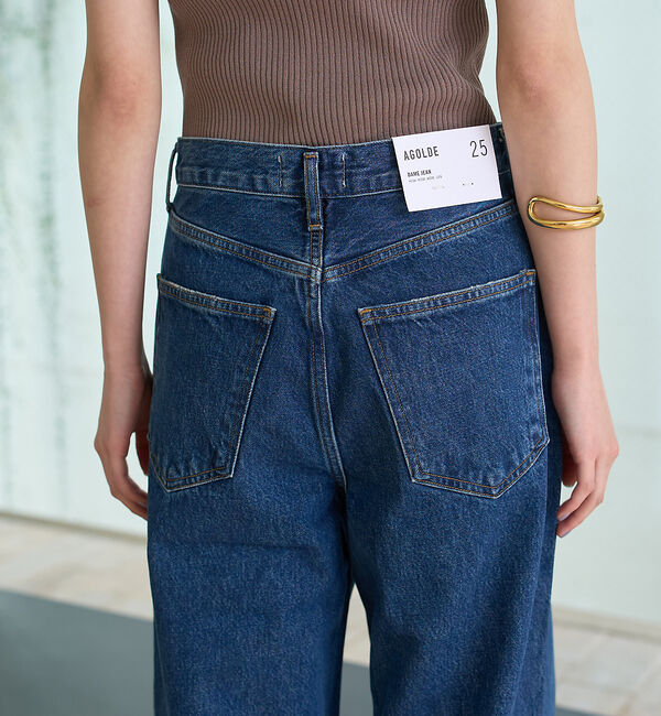 Rouge vif「【AGOLDE/エーゴールドイー】DAME JEAN NO CUFF  ハイライ」|デニム|