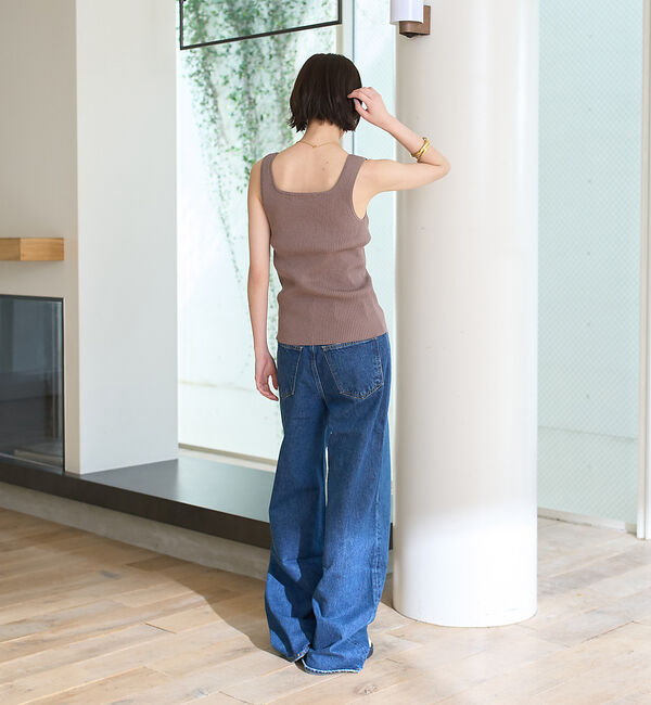 Rouge vif「【AGOLDE/エーゴールドイー】DAME JEAN NO CUFF  ハイライ」|デニム|