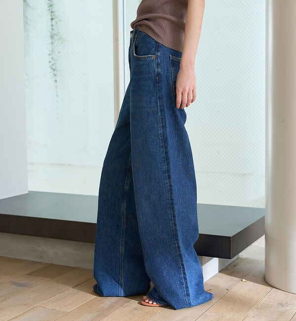 Rouge vif「【AGOLDE/エーゴールドイー】DAME JEAN NO CUFF  ハイライ」|デニム|