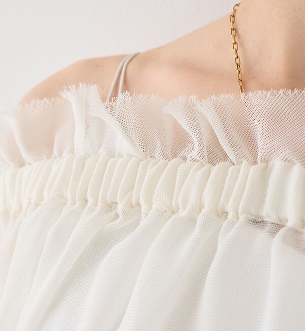 Rouge vif「【一部店舗限定】3WAYクールメッシュブラウス」|シャツ・ブラウス|