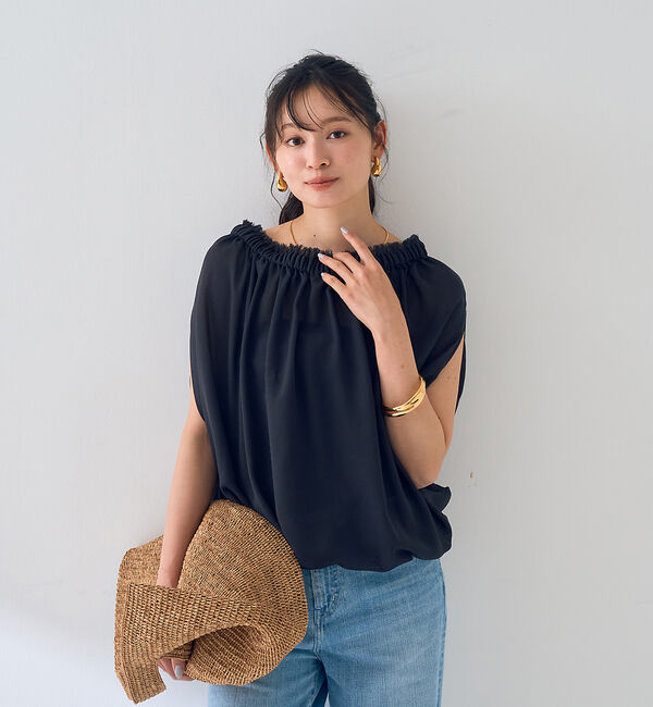 Rouge vif「【一部店舗限定】3WAYクールメッシュブラウス」|シャツ・ブラウス|