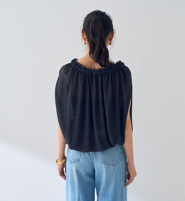 Rouge vif「【一部店舗限定】3WAYクールメッシュブラウス」|シャツ・ブラウス|