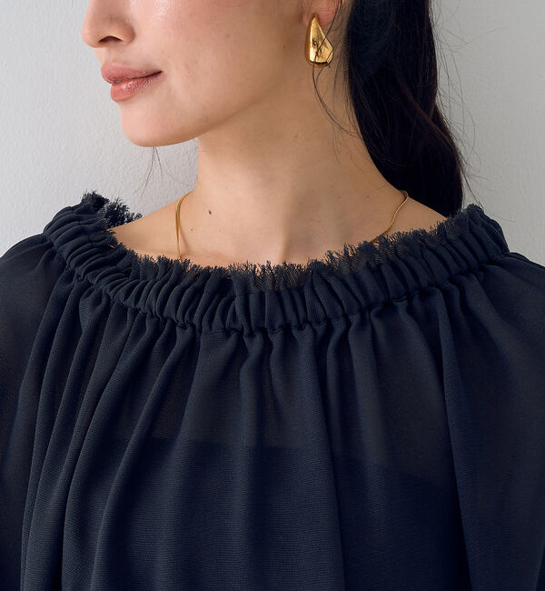 Rouge vif「【一部店舗限定】3WAYクールメッシュブラウス」|シャツ・ブラウス|