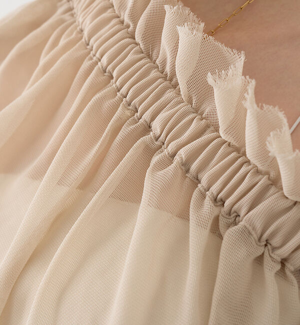 Rouge vif「【一部店舗限定】3WAYクールメッシュブラウス」|シャツ・ブラウス|