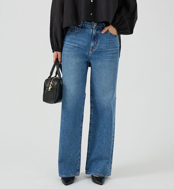 Rouge vif「【NEEDBY heritage/ニードバイヘリテージ】ワイドストレートデニム」|デニム|