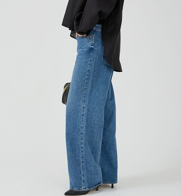 Rouge vif「【NEEDBY heritage/ニードバイヘリテージ】ワイドストレートデニム」|デニム|