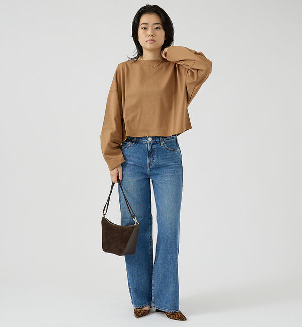 Rouge vif「【NEEDBY heritage/ニードバイヘリテージ】ワイドストレートデニム」|デニム|