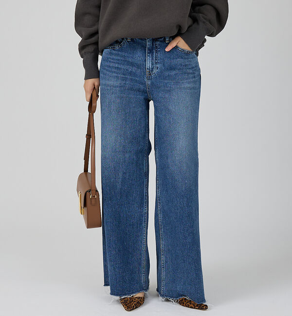 Rouge vif「【RED CARD/レッドカード】Maverick ワイドフレアーパンツデニム」|デニム|