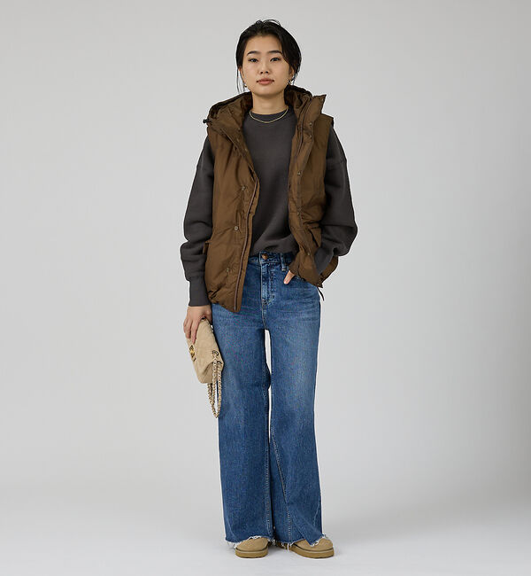 Rouge vif「【RED CARD/レッドカード】Maverick ワイドフレアーパンツデニム」|デニム|