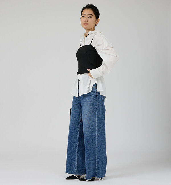 Rouge vif「【RED CARD/レッドカード】Maverick ワイドフレアーパンツデニム」|デニム|