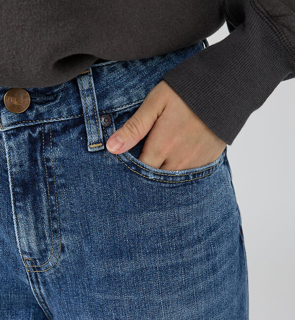 Rouge vif「【RED CARD/レッドカード】Maverick ワイドフレアーパンツデニム」|デニム|