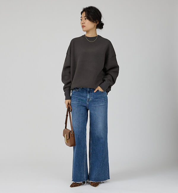 Rouge vif「【RED CARD/レッドカード】Maverick ワイドフレアーパンツデニム」|デニム|