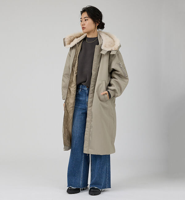 Rouge vif「【RED CARD/レッドカード】Maverick ワイドフレアーパンツデニム」|デニム|