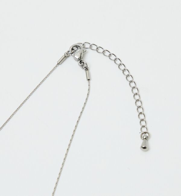 qualite「【ステンレス】バロックパールチャームネックレス【予約】」|ネックレス|