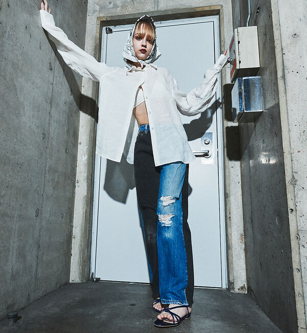 AU BANNISTER「【LAROUTE】メタリックストラップサンダル」|サンダル|