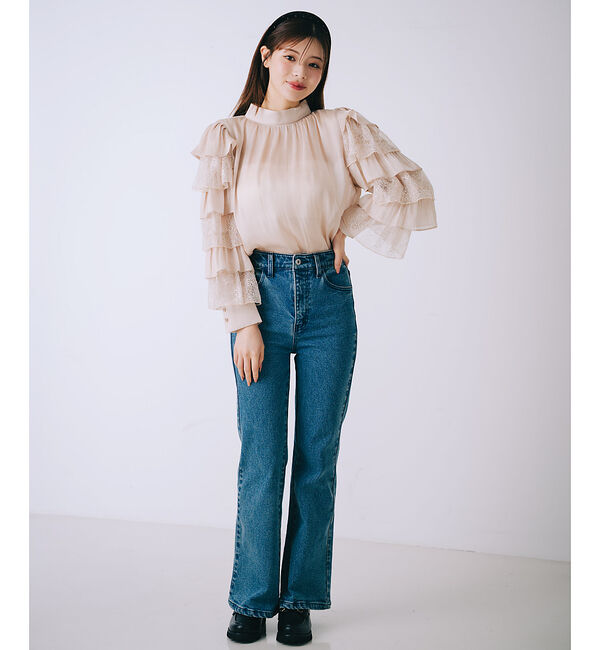 SELFIST「ラッフルフリルスリーブブラウス」|シャツ・ブラウス|