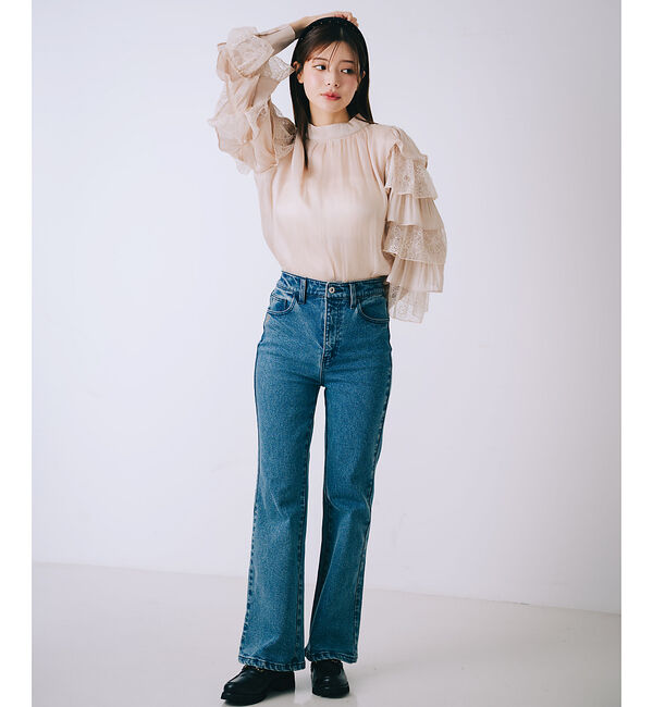 SELFIST「ラッフルフリルスリーブブラウス」|シャツ・ブラウス|