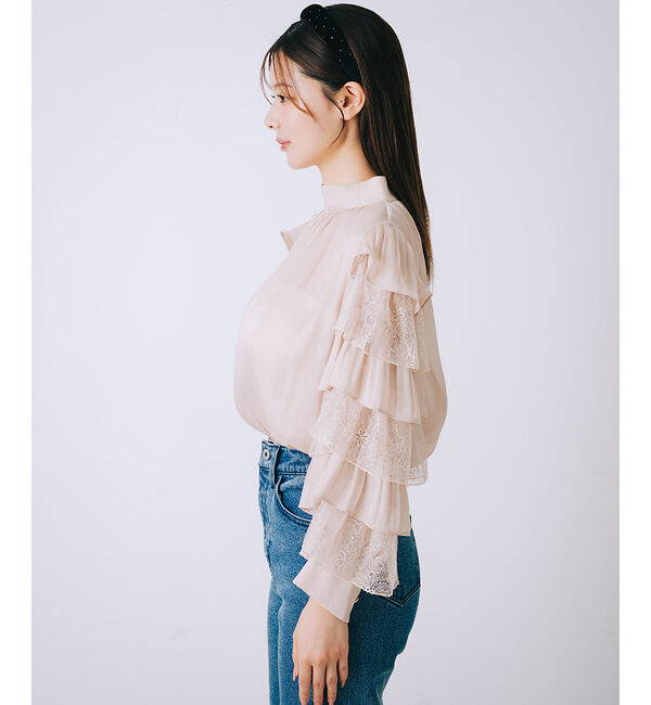 SELFIST「ラッフルフリルスリーブブラウス」|シャツ・ブラウス|