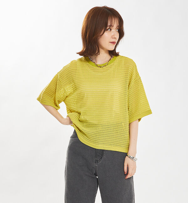 abahouse mavie「メッシュレースプルオーバー」|Tシャツ・カットソー|