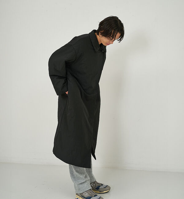 NOMINE「３WAYカラー中綿ロングコート」|ステンカラーコート|