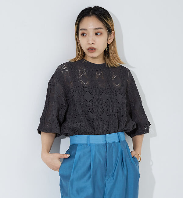 NOMINE「レースTシャツ」|Tシャツ・カットソー|