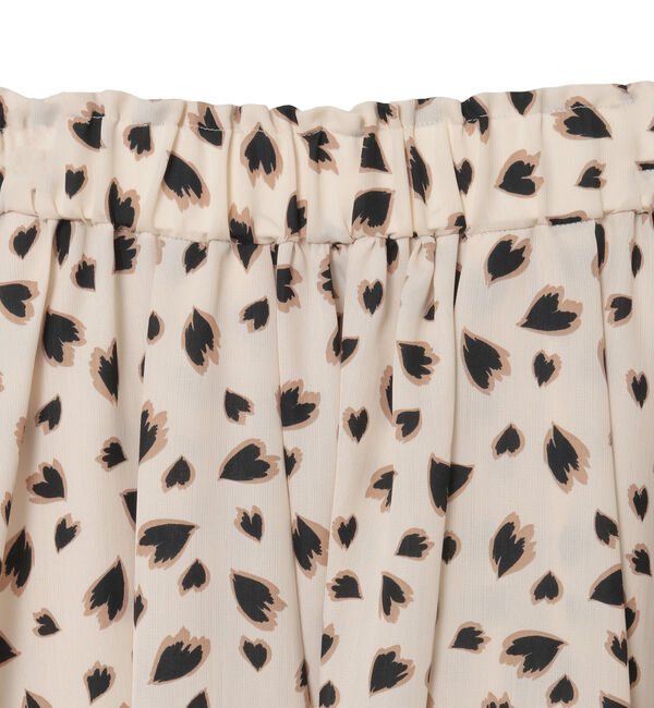 TIARA「レオパードプリントギャザーフレアスカート」|スカート|