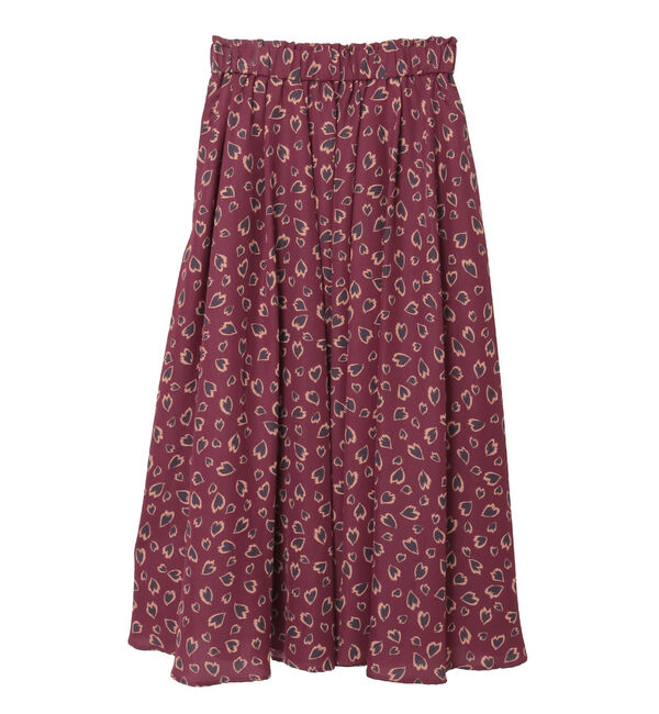 TIARA「レオパードプリントギャザーフレアスカート」|スカート|