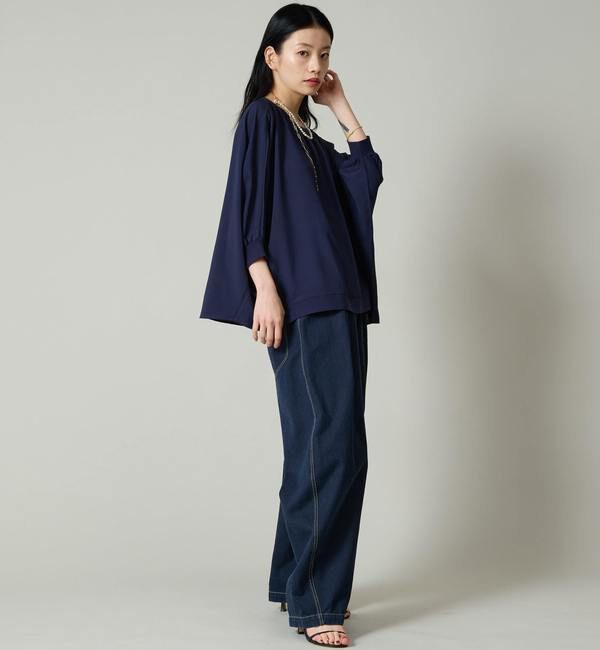 Liesse「シフォンコンビドルマンニット」|ニット・セーター|