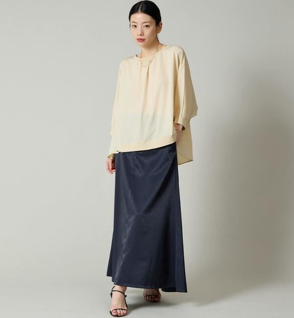 Liesse「シフォンコンビドルマンニット」|ニット・セーター|