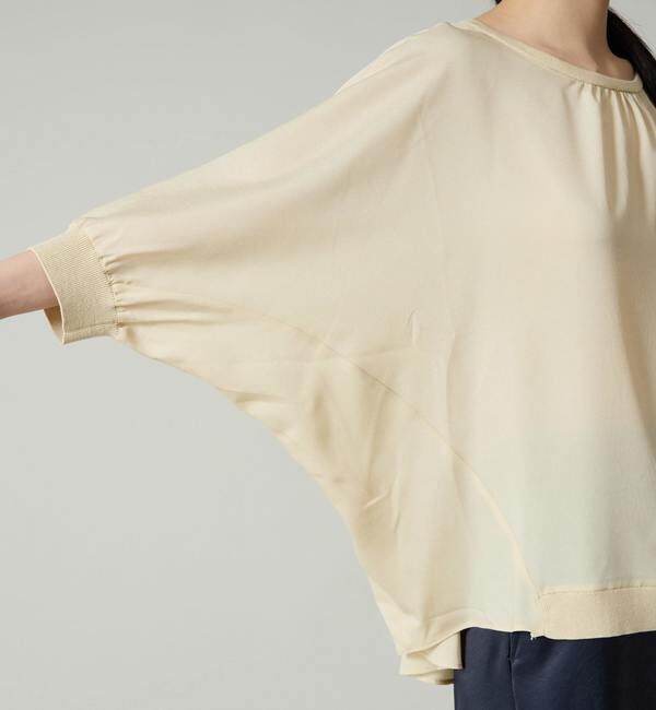 Liesse「シフォンコンビドルマンニット」|ニット・セーター|