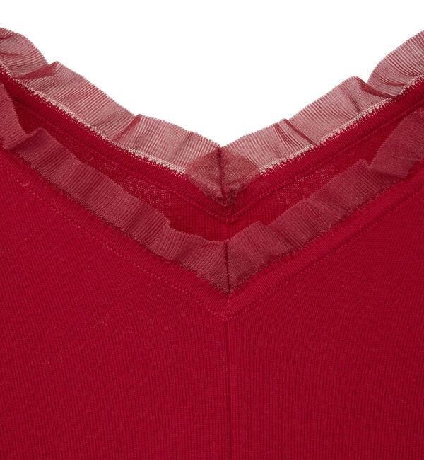 SOFFITTO「オフショルダーVネックニット」|ニット・セーター|