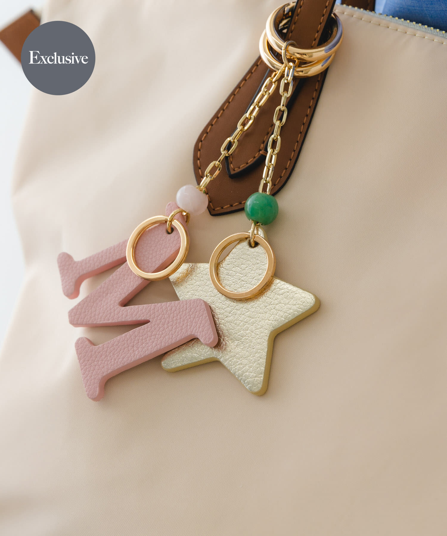 RODE SKO「『別注』Hashibami&times;RODESKO　イニシャルチャーム」|チャーム・キーホルダー|