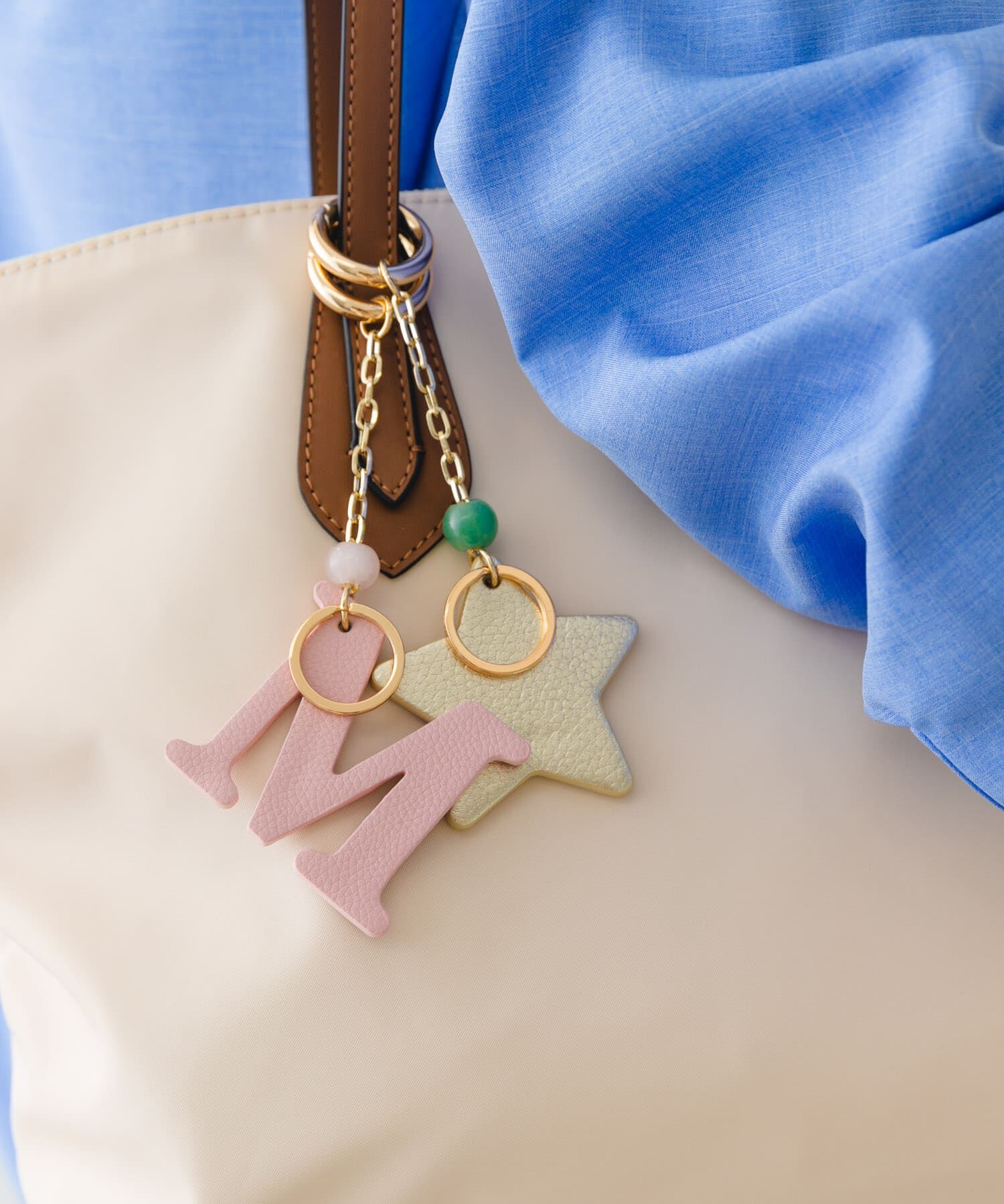 RODE SKO「『別注』Hashibami&times;RODESKO　イニシャルチャーム」|チャーム・キーホルダー|