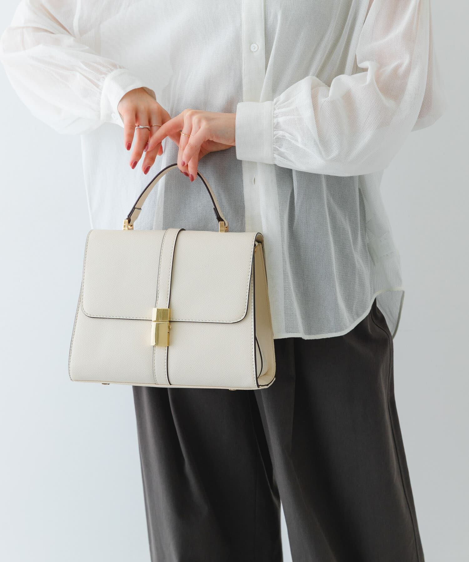 RODE SKO「サブバッグ付フラップハンドバッグ」|ハンドバッグ|