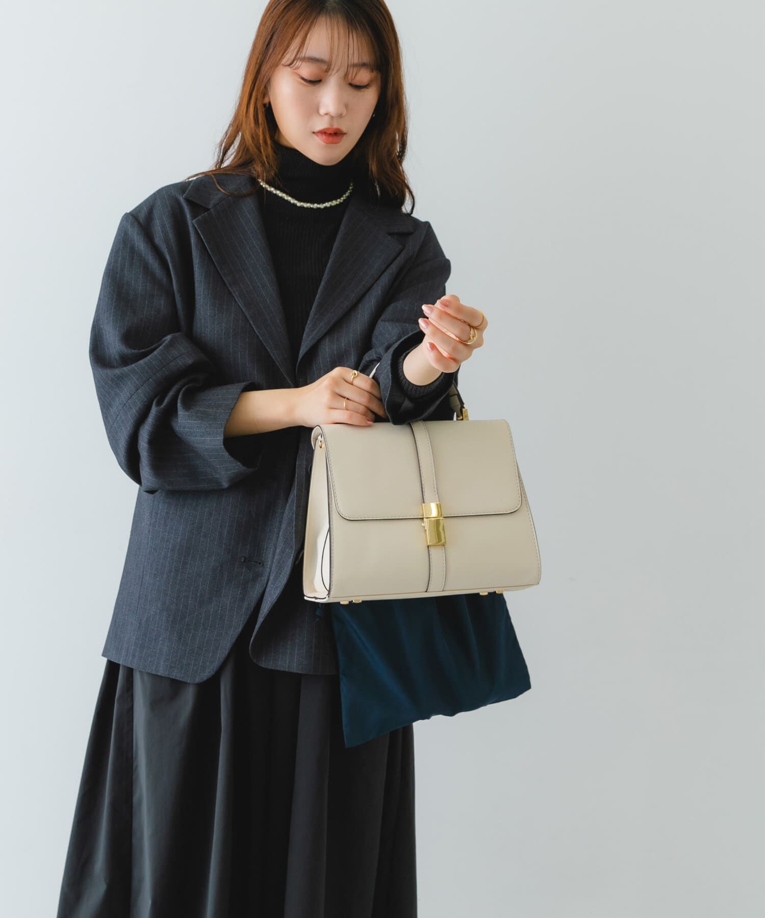 RODE SKO「サブバッグ付フラップハンドバッグ」|ハンドバッグ|