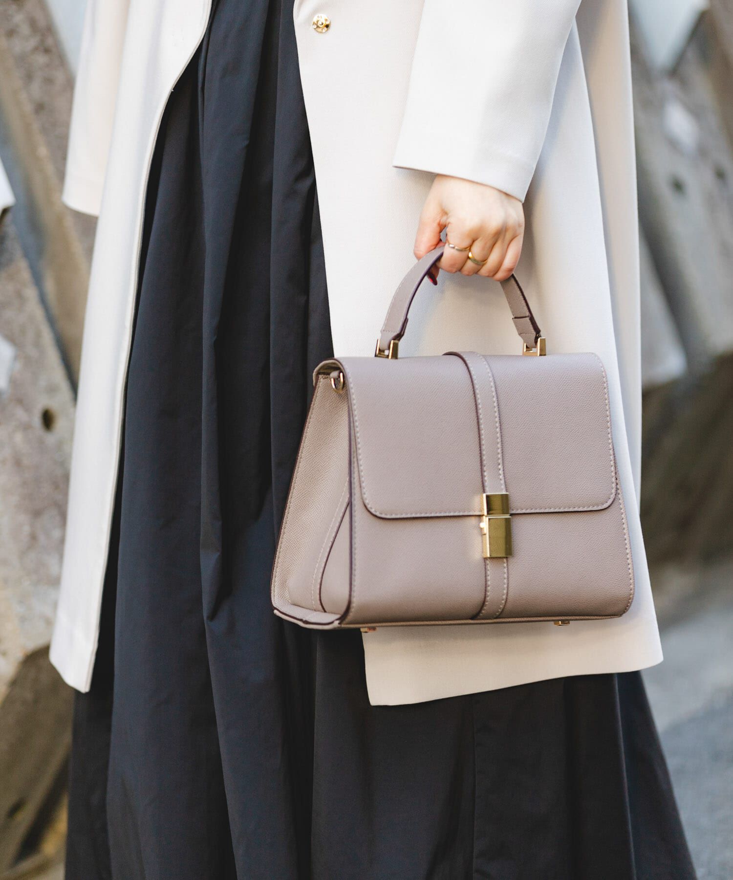 RODE SKO「サブバッグ付フラップハンドバッグ」|ハンドバッグ|