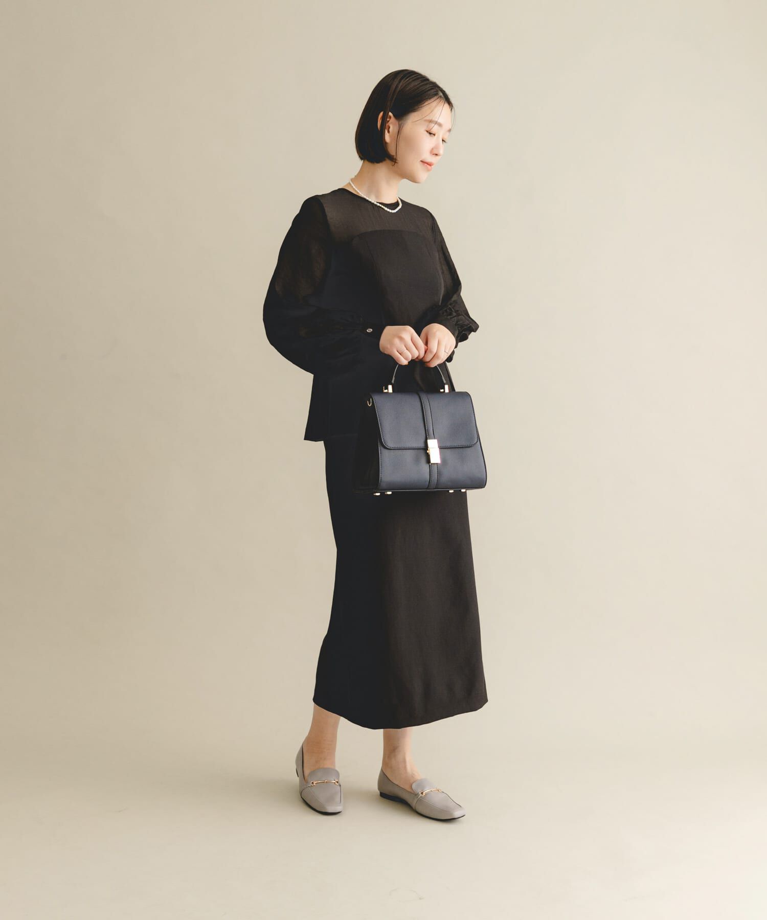 RODE SKO「サブバッグ付フラップハンドバッグ」|ハンドバッグ|