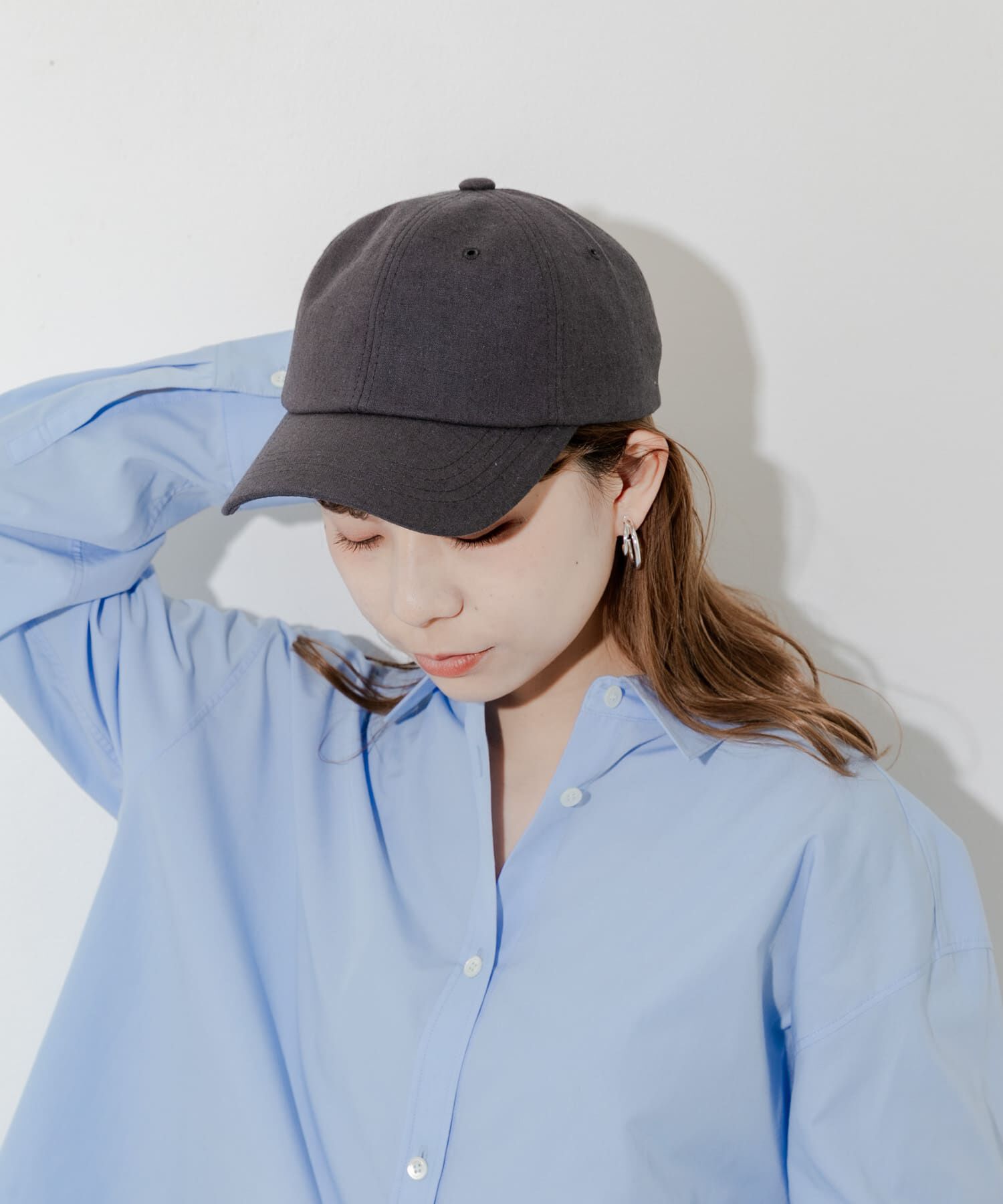 SMELLY「シンプルリネンキャップ」|キャップ・キャスケット|