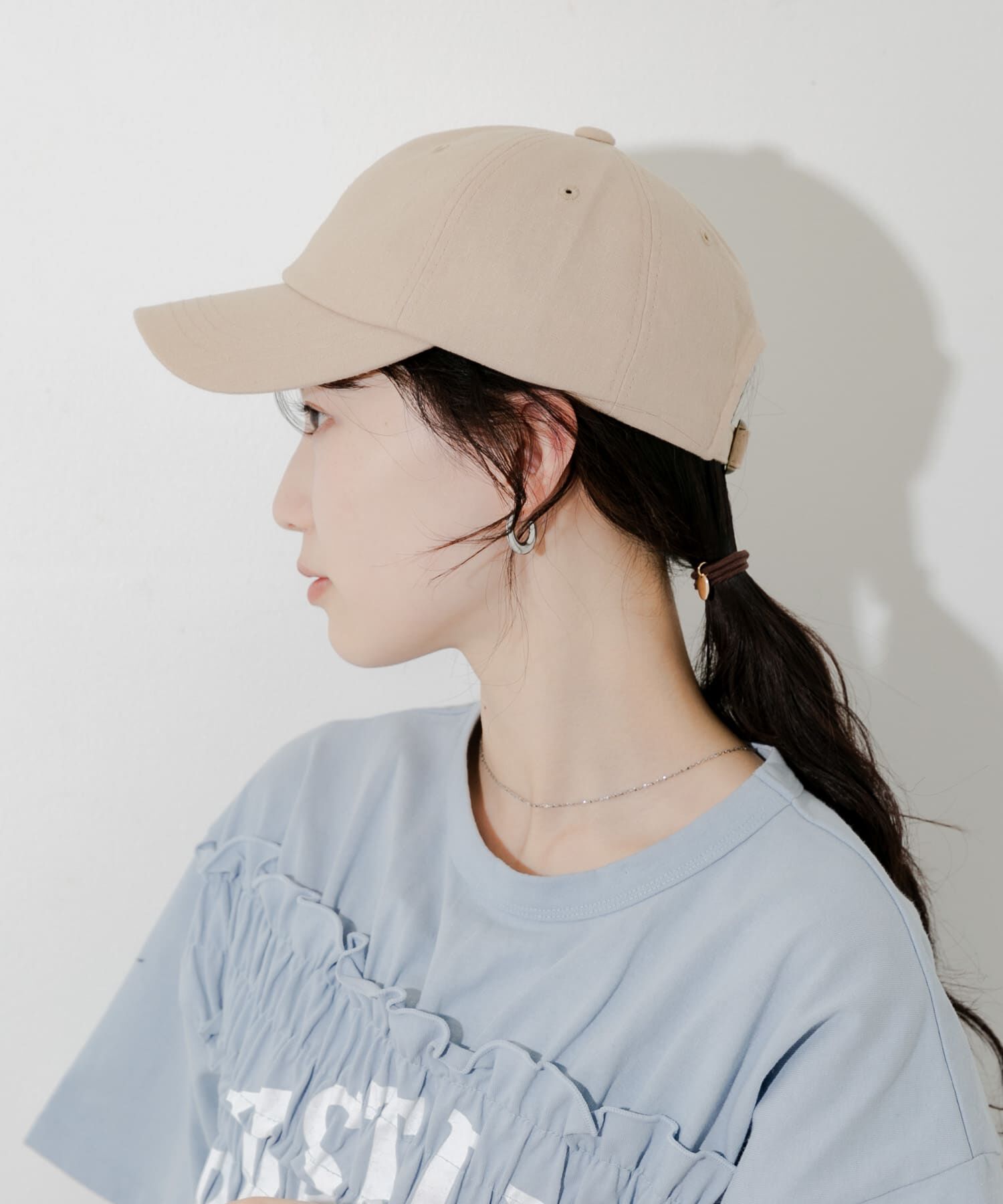 SMELLY「シンプルリネンキャップ」|キャップ・キャスケット|