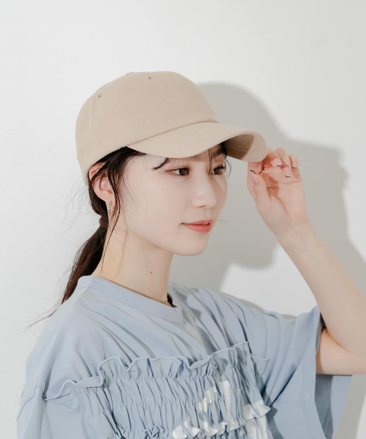 SMELLY「シンプルリネンキャップ」|キャップ・キャスケット|