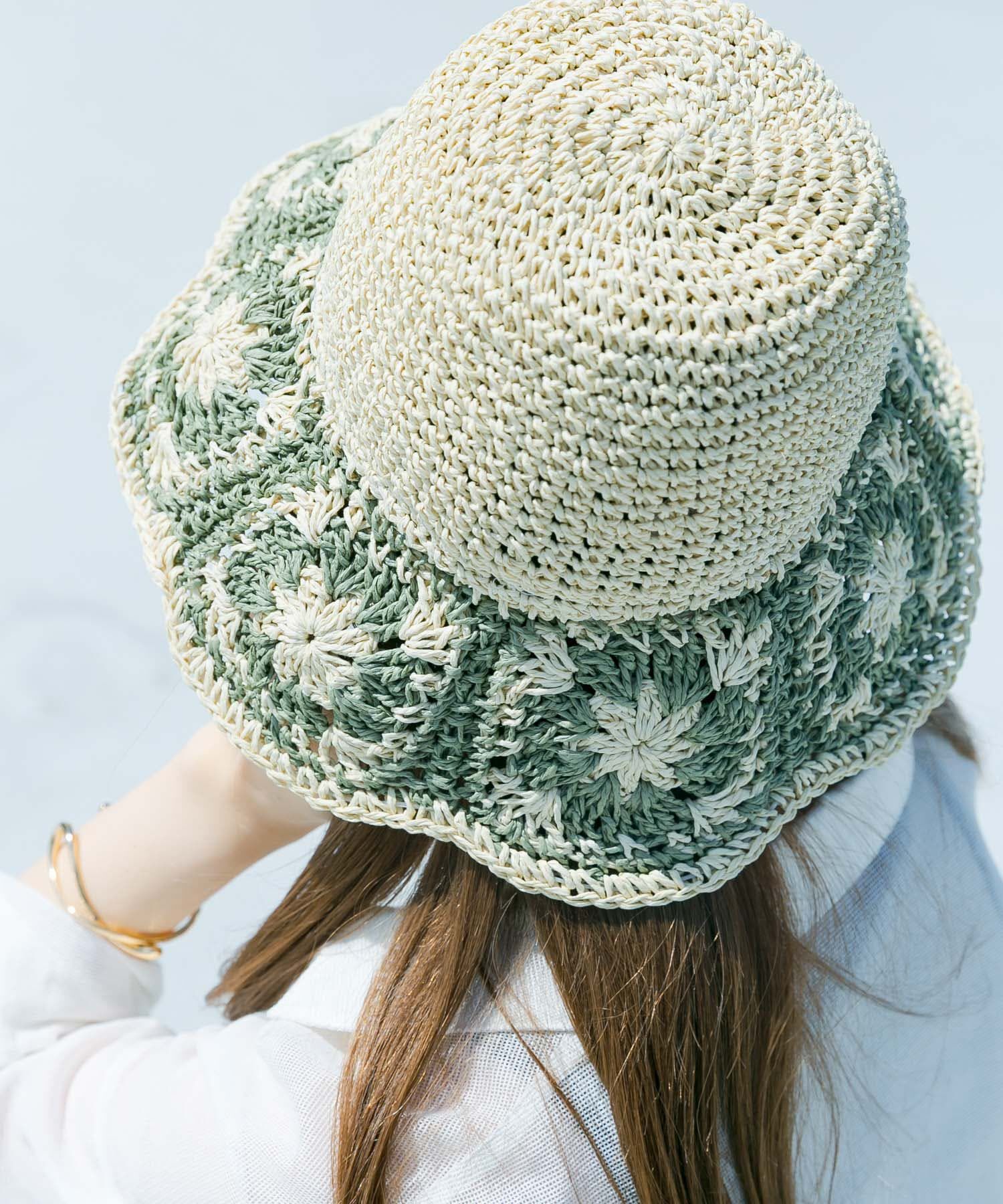 SMELLY「クロシェモチーフペーパーハット」|ハット|