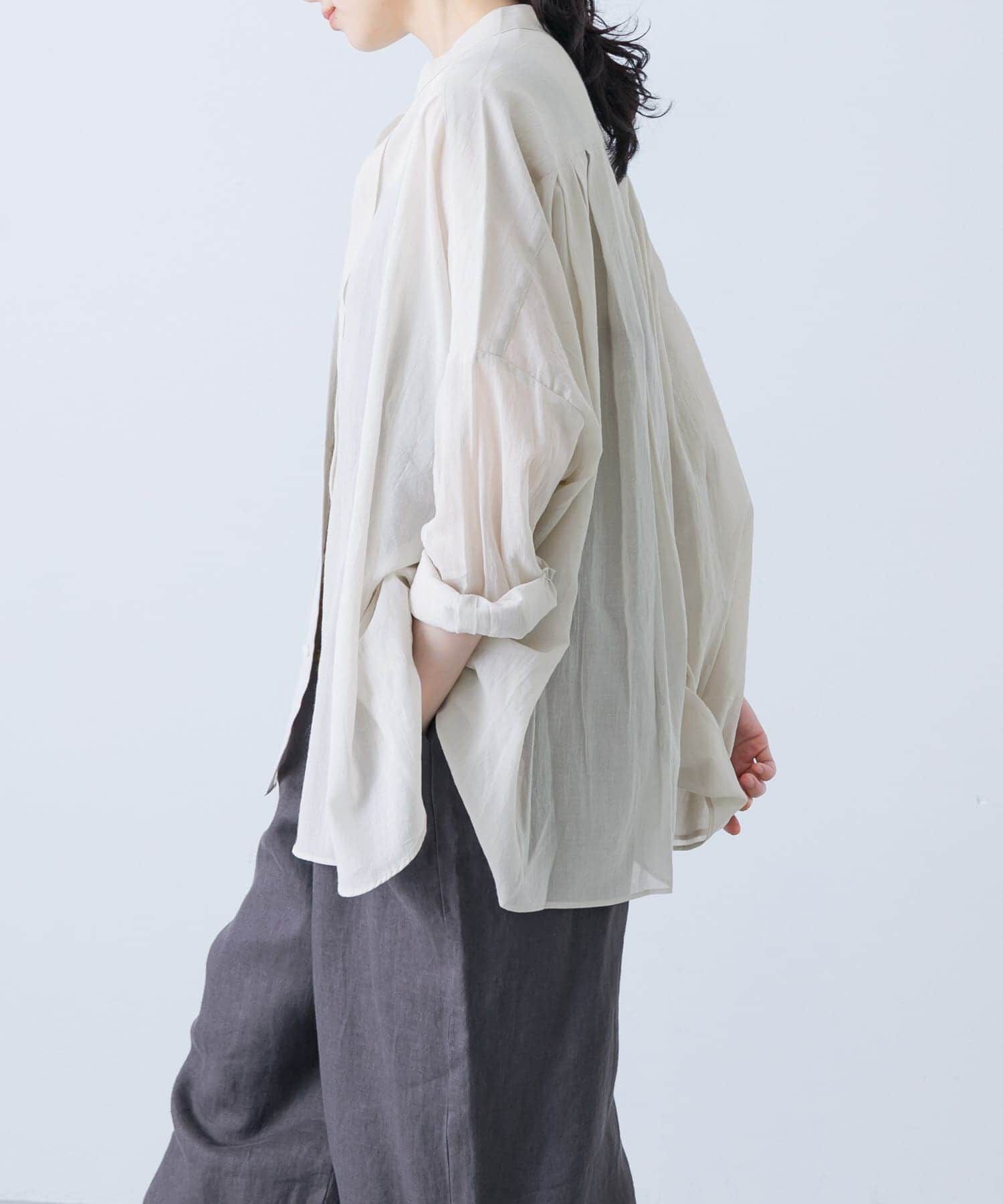 かぐれ「バックタックワイドシャツ」|シャツ・ブラウス|