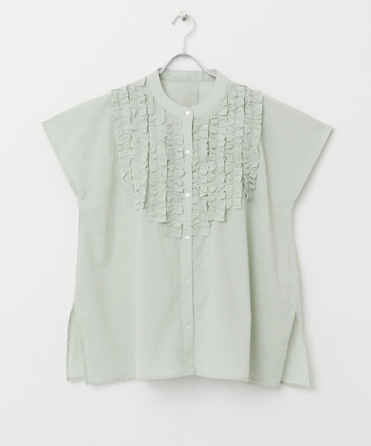 Sonny Label 「エアリーコットンフリルフレンチシャツブラウス」|シャツ・ブラウス|