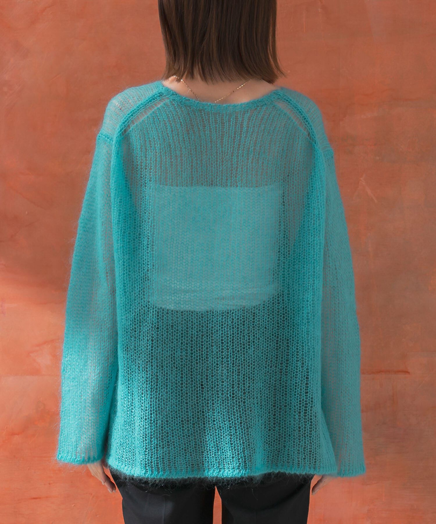 URBAN RESEARCH ROSSO「シアーモヘアVネックプルオーバー」|ニット・セーター|