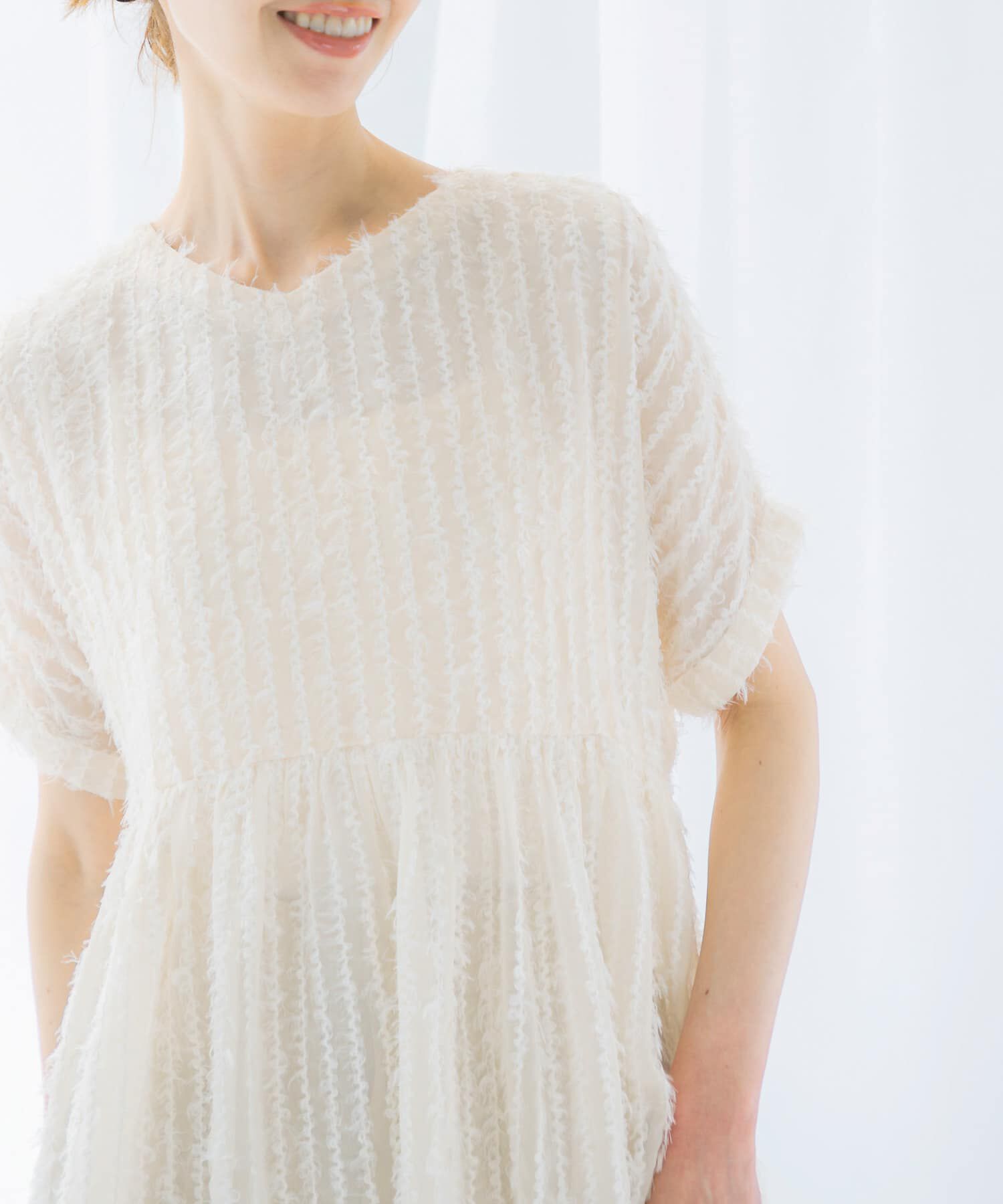 URBAN RESEARCH ROSSO「シアージャガードペプラムブラウス」|シャツ・ブラウス|