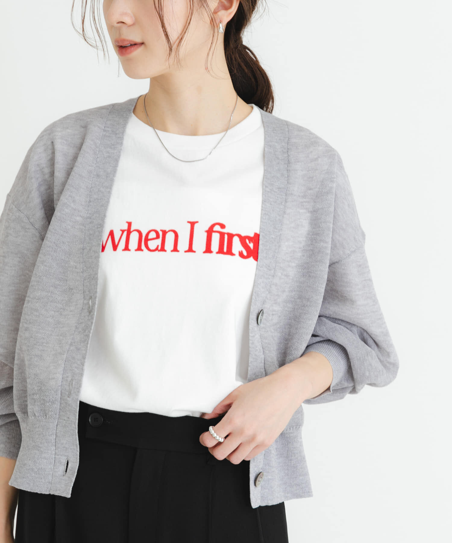 URBAN RESEARCH「new basic　リネン混スポンディッシュニットカーディガン」|カーディガン|