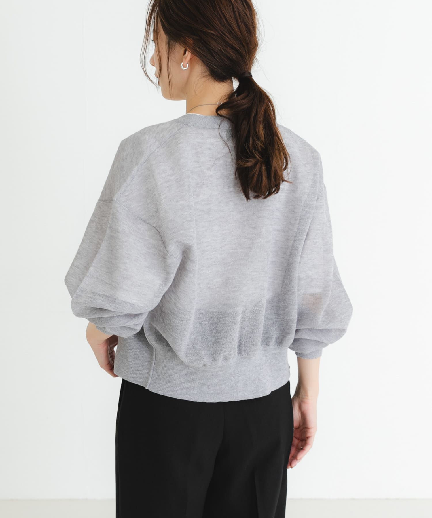 URBAN RESEARCH「new basic　リネン混スポンディッシュニットカーディガン」|カーディガン|