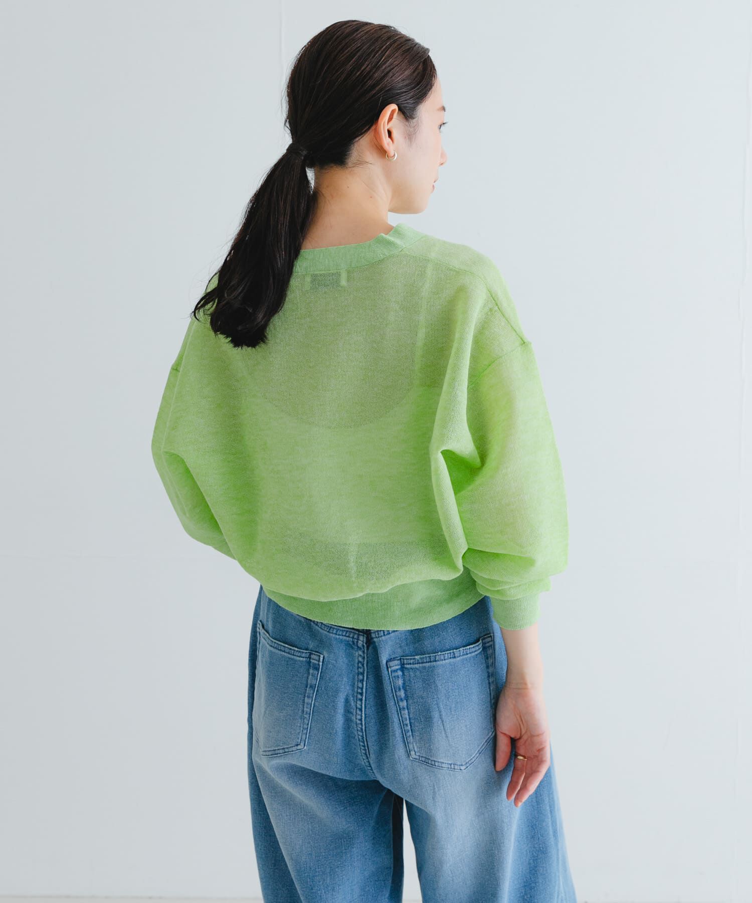 URBAN RESEARCH「new basic　リネン混スポンディッシュニットカーディガン」|カーディガン|