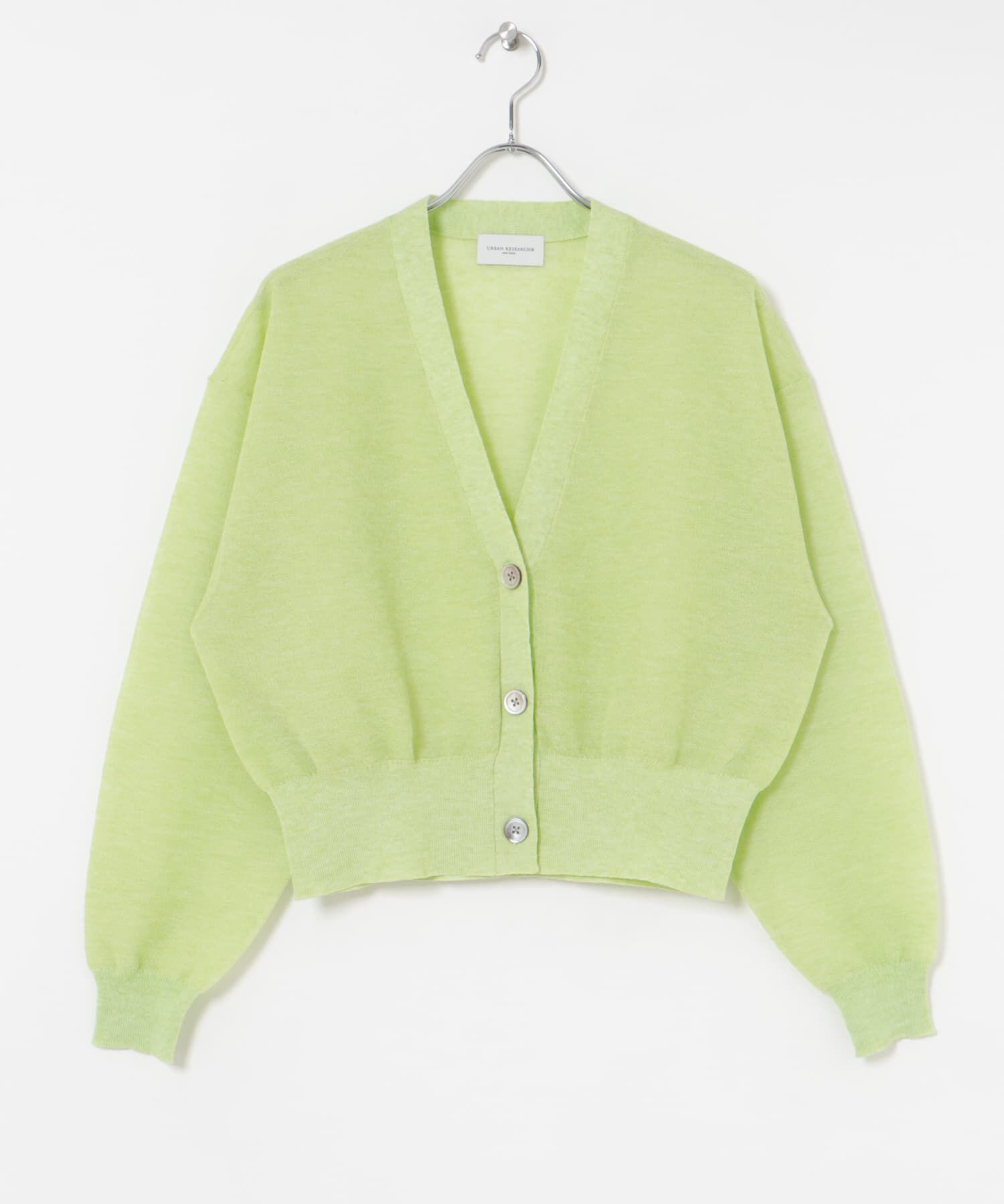 URBAN RESEARCH「new basic　リネン混スポンディッシュニットカーディガン」|カーディガン|